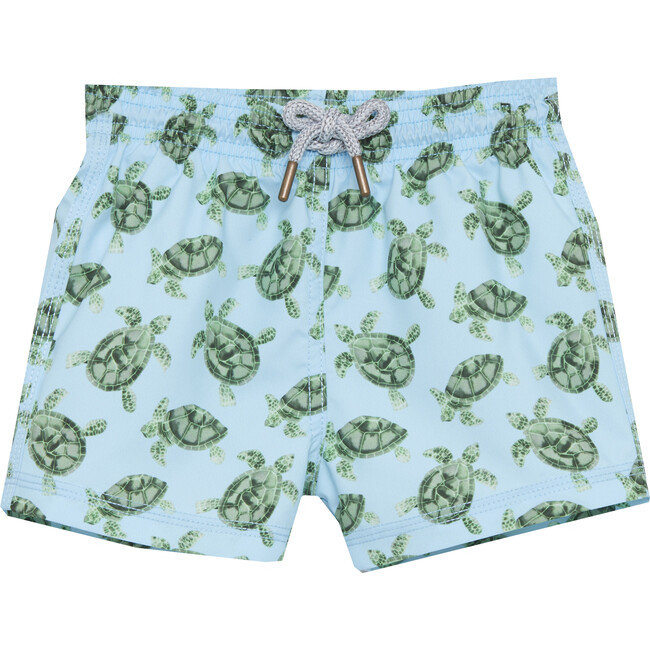 Turtle Swimshorts, Blue - Swim Trunks - 1
