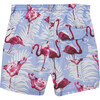 Flamingo Swimshorts, Blue - Swim Trunks - 4