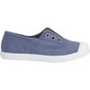 Hampton Canvas Plum Sneaker, Steel Blue - Sneakers - 1 - thumbnail