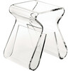 Magino Acrylic Stool/Magazine Rack, Clear - Accent Seating - 1 - thumbnail