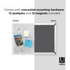 Trigon Perforated Bulletin Board, White - Wall Décor - 3