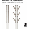 Flapper Coat Rack, White - Coat Racks - 2