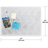 Trigon Perforated Bulletin Board, White - Wall Décor - 5
