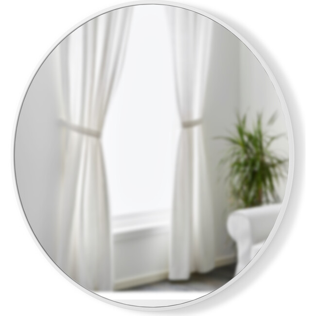 Hub Mirror, White Frame
