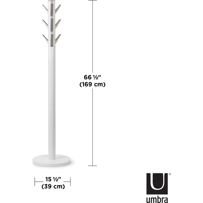 Flapper Coat Rack, White - Coat Racks - 6