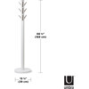 Flapper Coat Rack, White - Coat Racks - 6