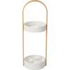 Hub Umbrella Stand, White/Natural - Coat Racks - 1 - thumbnail
