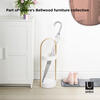 Hub Umbrella Stand, White/Natural - Coat Racks - 2