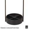 Hub Umbrella Stand, Black/Walnut - Coat Racks - 4
