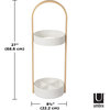 Hub Umbrella Stand, White/Natural - Coat Racks - 6