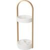 Hub Umbrella Stand, White/Natural - Coat Racks - 7
