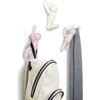 Set of 3 Buddy Wall Hooks, Pink Multi - Wall Hooks - 2