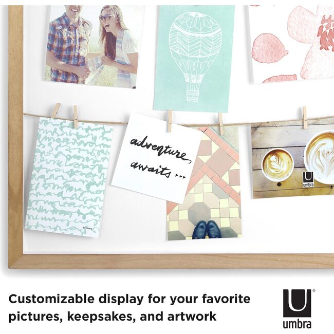Clothesline Photo Display, Natural - Frames - 4