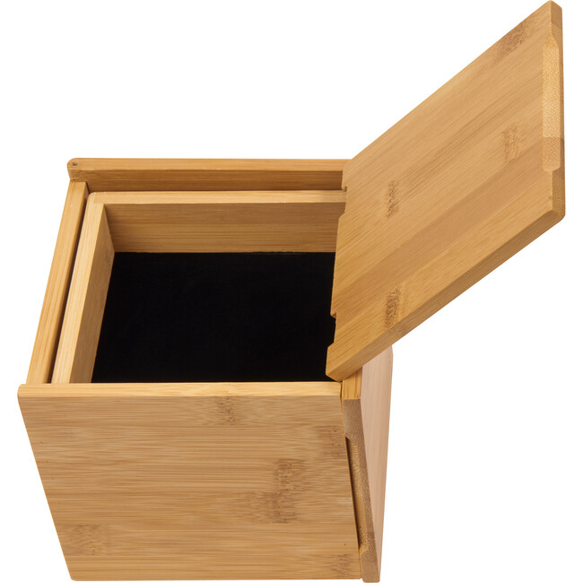 Tuck Bamboo Storage Box, Natural - Jewelry Boxes - 7
