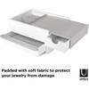 Stowit Jewelry Box, White/Nickel - Jewelry Boxes - 3
