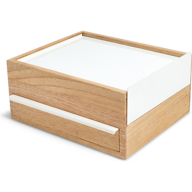 Stowit Jewelry Box, White/Natural