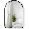 Hub Arched Mirror, Black Frame - Mirrors - 1 - thumbnail