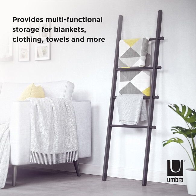 Leana Ladder Rack, Black - Hangers - 3