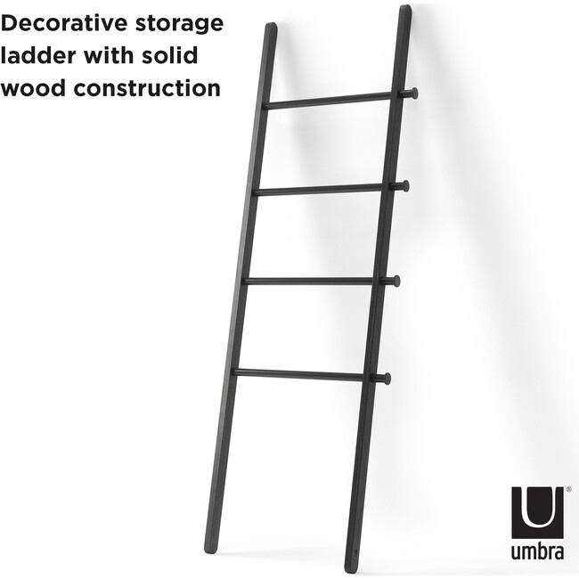 Leana Ladder Rack, Black - Hangers - 5