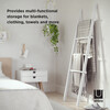 Leana Ladder Rack, White - Hangers - 4