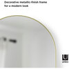 Hubba Arched Leaning Mirror, Brass Frame - Mirrors - 3