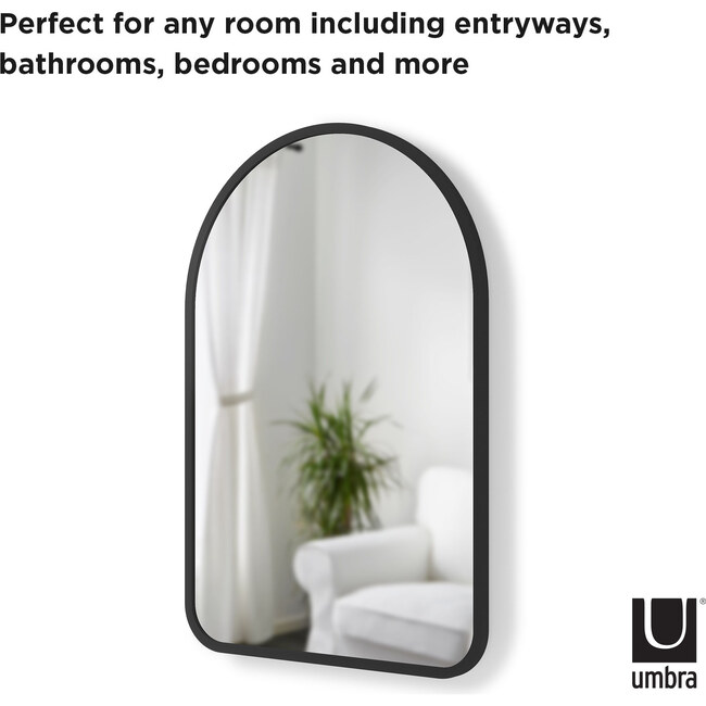 Hub Arched Mirror, Black Frame - Mirrors - 6