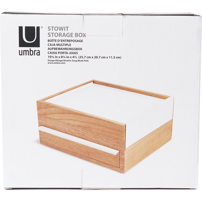 Stowit Jewelry Box, White/Natural - Jewelry Boxes - 6