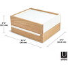 Stowit Jewelry Box, White/Natural - Jewelry Boxes - 9