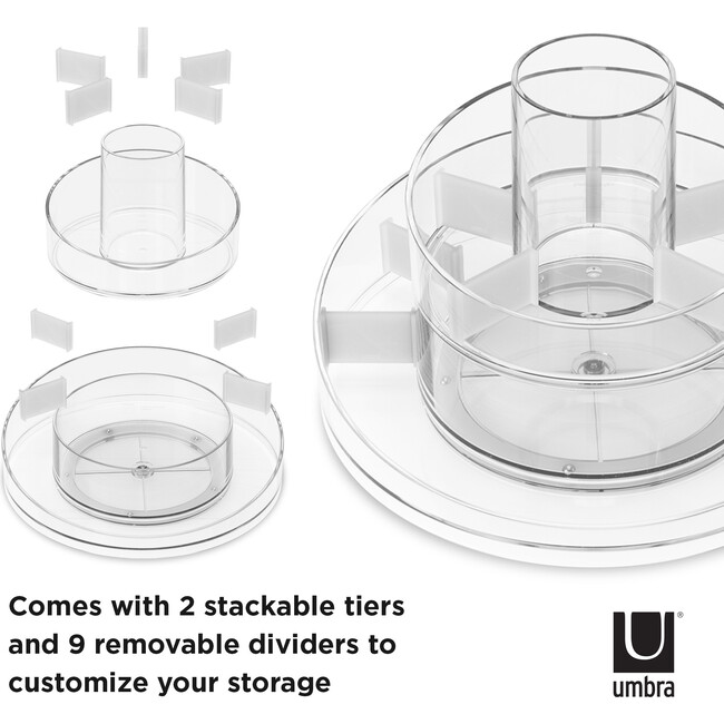 Cascada Vanity Organizer, Clear - Jewelry Boxes - 6
