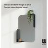 Alcove Shelved Mirror, Black - Mirrors - 3
