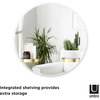 Perch Shelved Mirror, Brass - Mirrors - 3