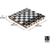 Rolz Portable Chess/Checkers Set, Black/White - Games - 9 - thumbnail