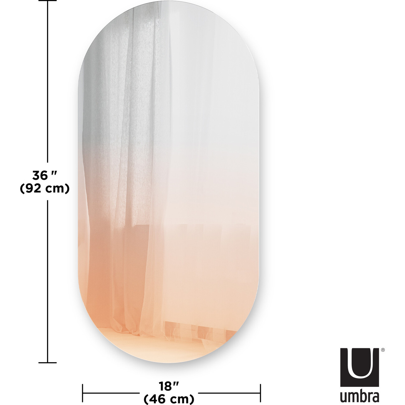 Misto Mirror, Copper Ombre - Umbra Mirrors & Wall Decor | Maisonette