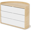 Moona Rotating Storage Box, White/Natural - Storage - 1 - thumbnail