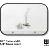 Hub Rectangular Mirror, Black Frame - Mirrors - 3