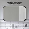 Hub Rectangular Mirror, Black Frame - Mirrors - 5