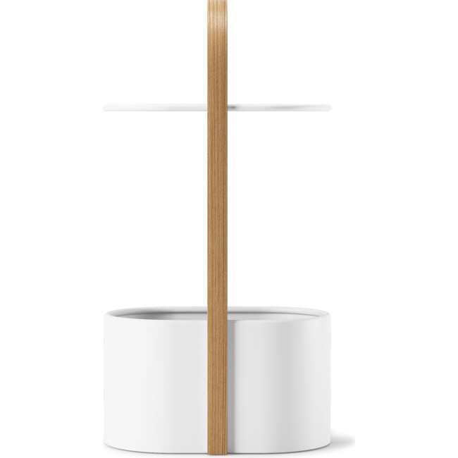 Bellwood Storage Table, White/Natural - Accent Tables - 4