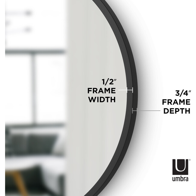 Hub Mirror, Black Frame - Mirrors - 5