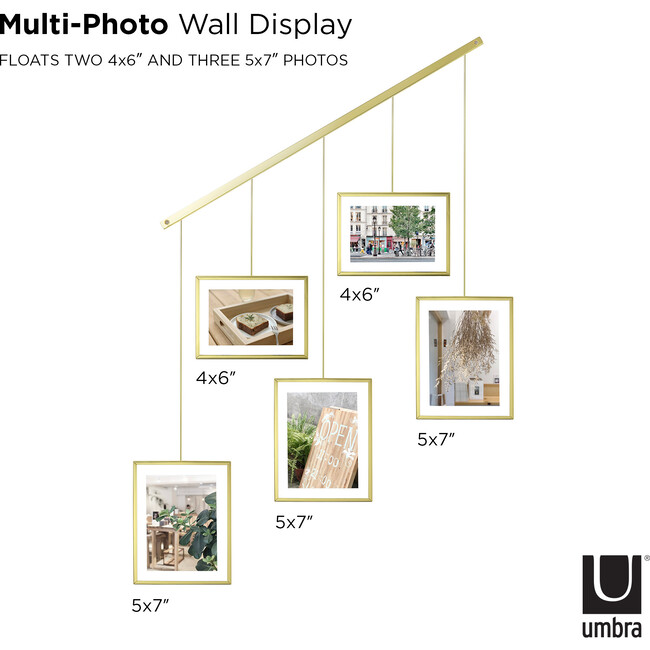 Exhibit Photo Display, Matte Brass - Frames - 3