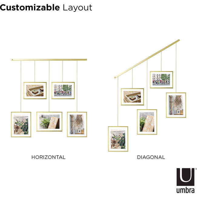 Exhibit Photo Display, Matte Brass - Frames - 4