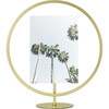 Infinity Circular Photo Display, Matte Brass - Frames - 1 - thumbnail