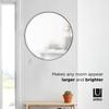 Hubba Round Mirror, Titanium - Mirrors - 3
