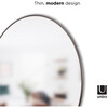 Hubba Round Mirror, Titanium - Mirrors - 4