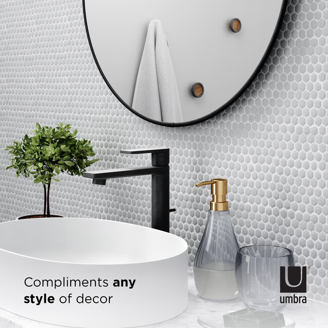 Hubba Round Mirror, Titanium - Mirrors - 5