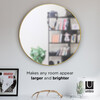 Hubba Round Mirror, Brass - Mirrors - 5