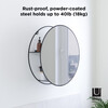 Cirko Mirror/Shelving Unit, Black - Mirrors - 4