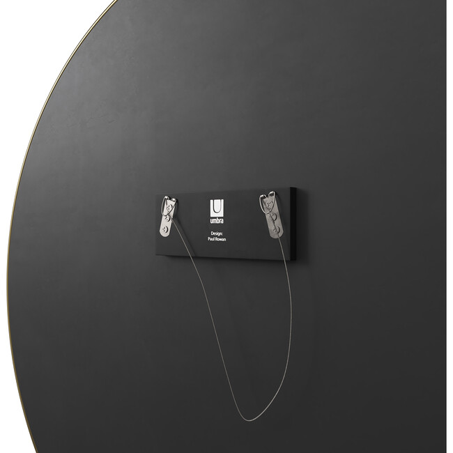 Hubba Round Mirror, Brass - Mirrors - 8