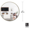 Hubba Round Mirror, Brass - Mirrors - 9