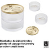 Tesora Storage Box, Clear/Brass - Jewelry Boxes - 3