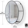 Cirko Mirror/Shelving Unit, Black - Mirrors - 7